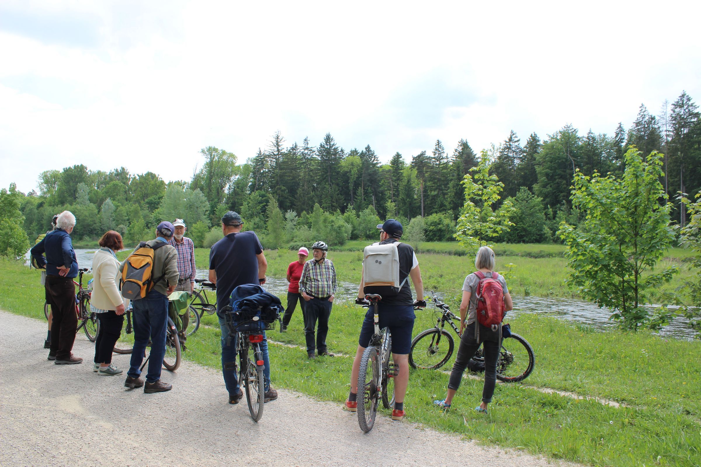 Fahrradexkursion zu den Wertachauen | © Verena Fischer